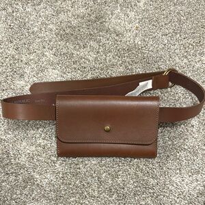 Banana Republic Chestnut Leather Waist Bag